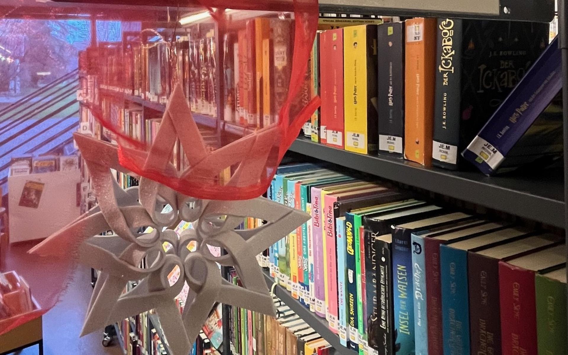Bücherei Regal Weihnachten